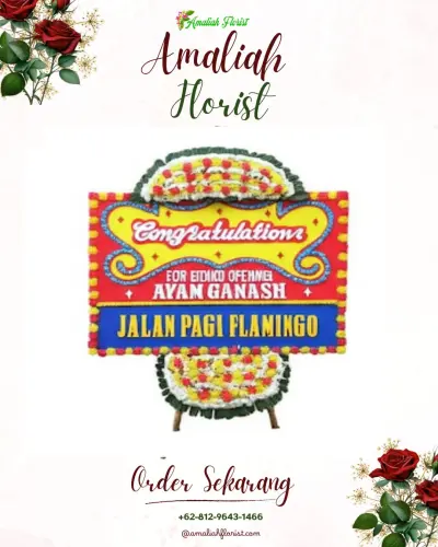Bunga Papan Congratulation di Tanjung Laut Indah